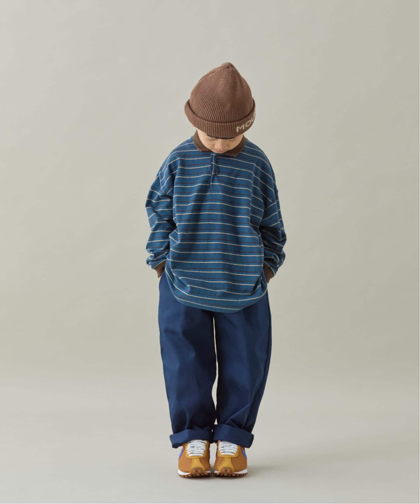 MOUN TEN./マウンテン】vintage border POLO（110-140cm）（キッズ