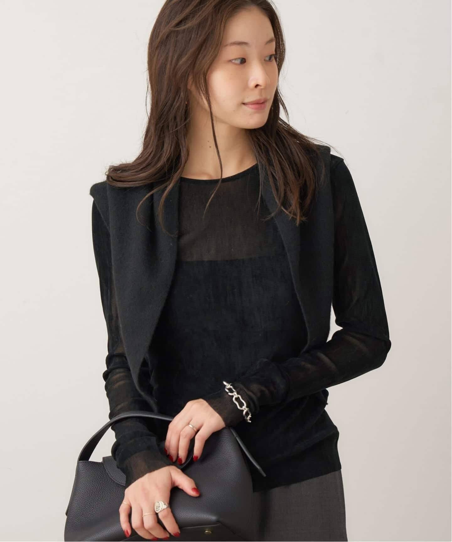 追加》Flocky Mesh ロンT（Tシャツ／カットソー）｜Plage（プラージュ