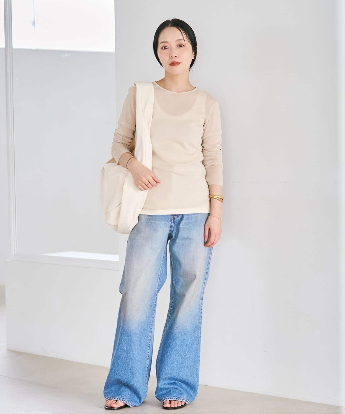 Mesh Sheer ロンT 7（Tシャツ／カットソー）｜Plage（プラージュ）の