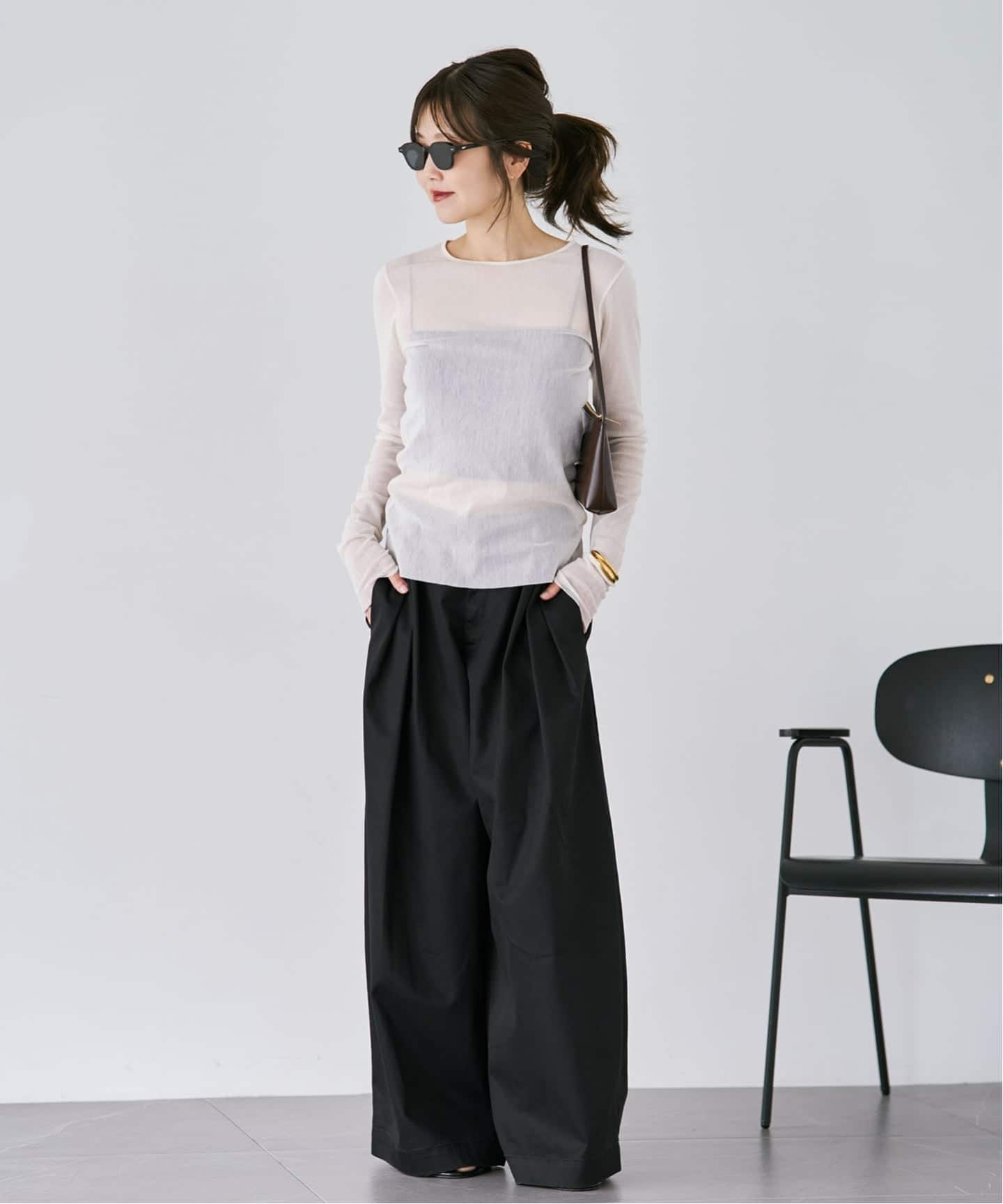 Mesh Sheer ロンT 7（Tシャツ／カットソー）｜Plage（プラージュ）の