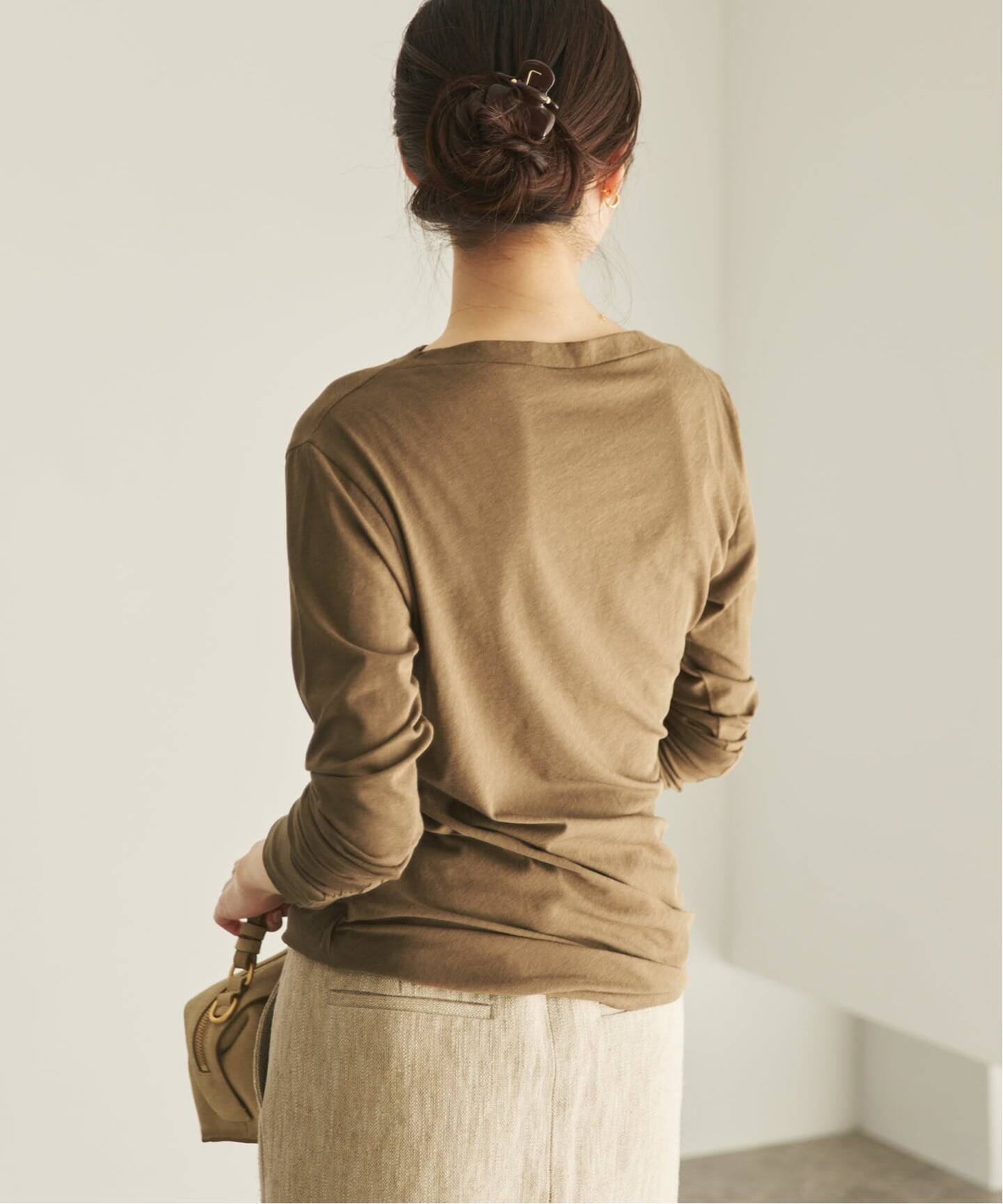 【新品】plage jacquard drape プルオーバー Tシャツ 黒 plage（プラージュ） tシャツ Drape プルオーバー レディース