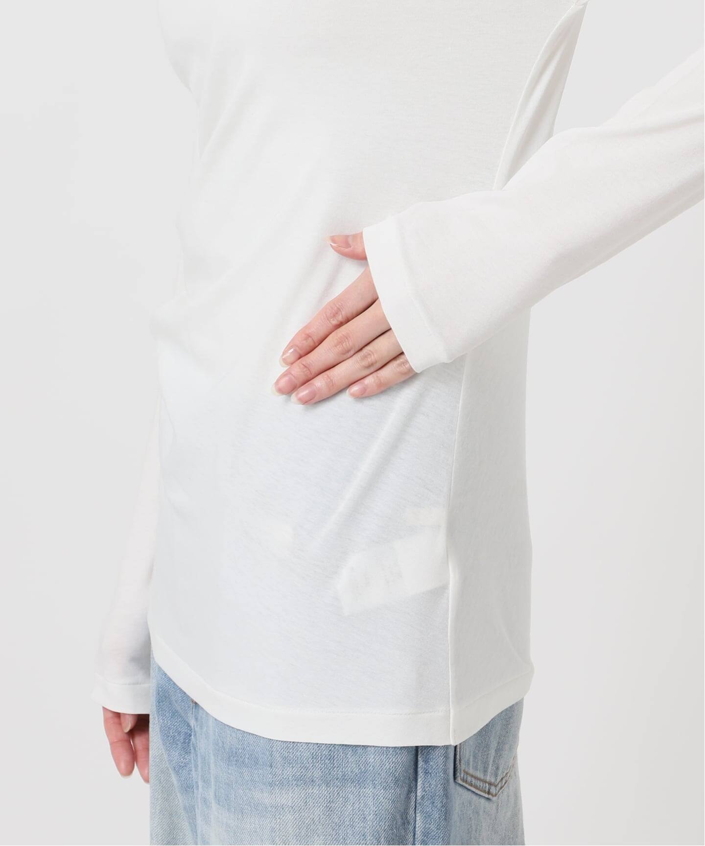 【新品】plage jacquard drape プルオーバー Tシャツ 黒 Drape プルオーバー（Tシャツ／カットソー）｜Plage（プラージュ）の