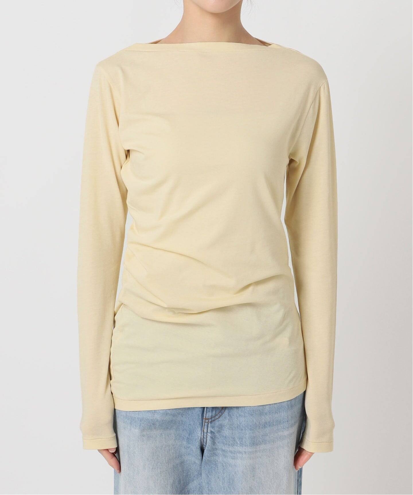Plage sweat drape Tシャツ　ホワイトA Drape プルオーバー（Tシャツ／カットソー）｜Plage（プラージュ）の