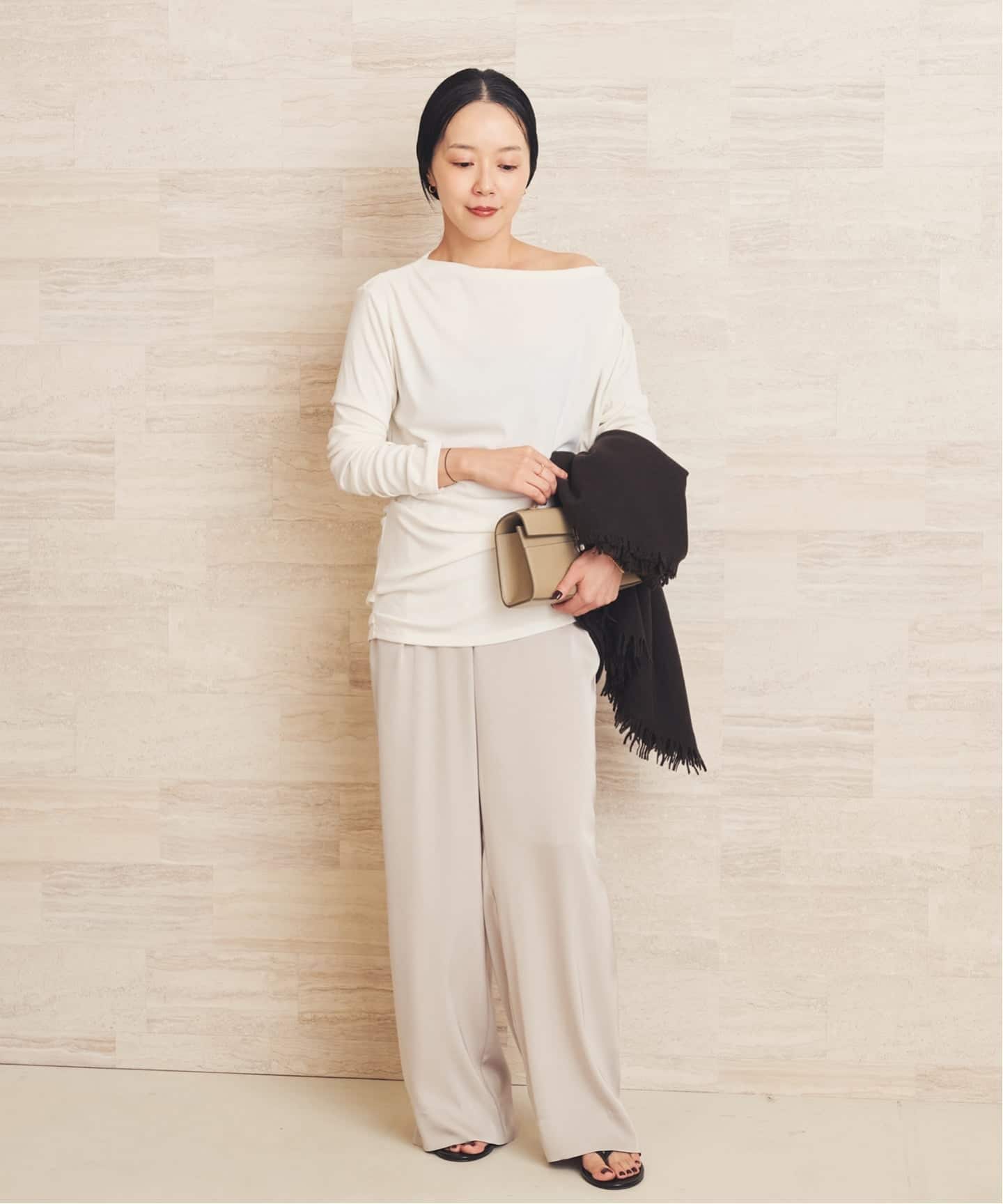 Tuck Drape ロンT（Tシャツ／カットソー）｜Plage（プラージュ）の通販