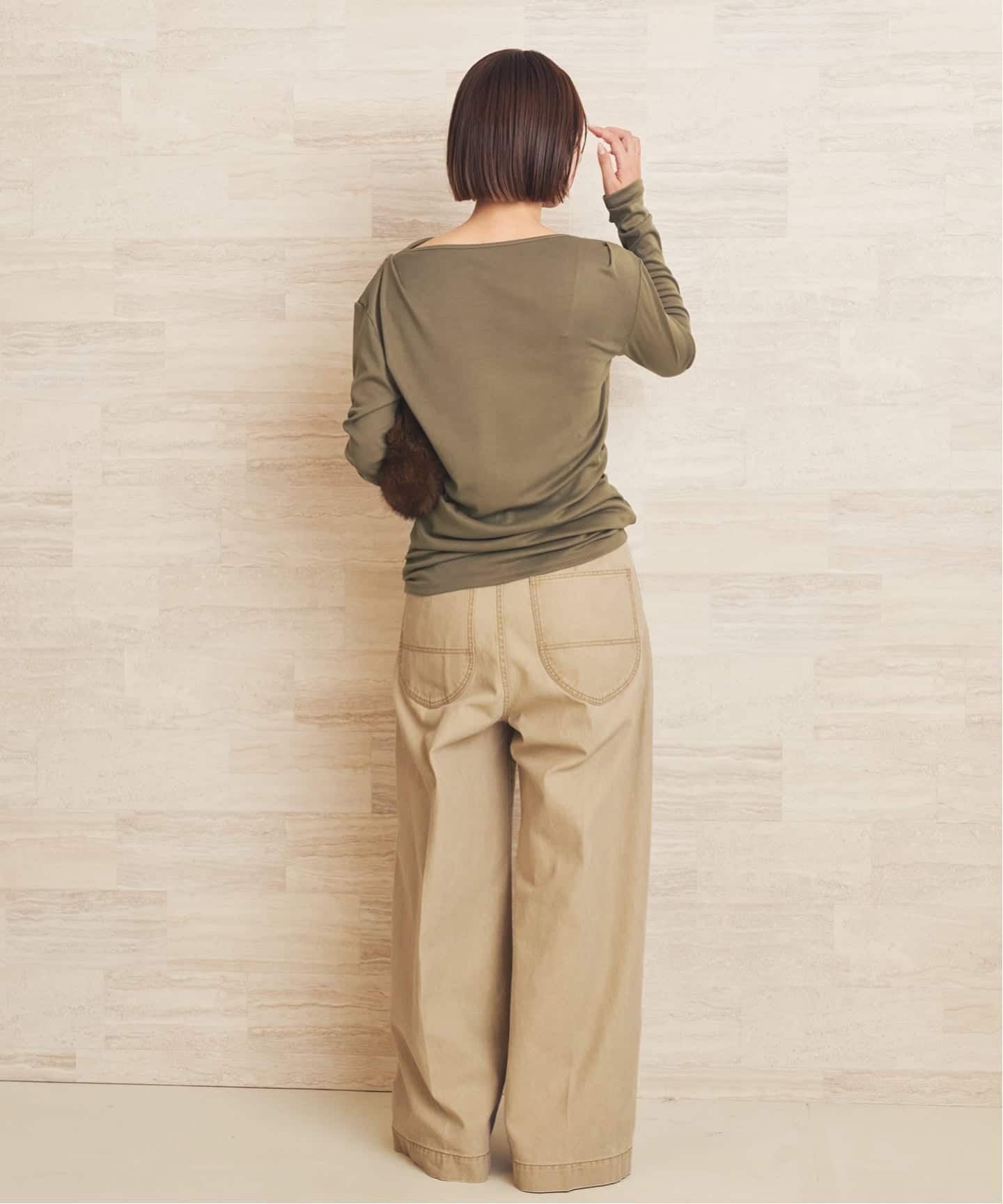 Tuck Drape ロンT（Tシャツ／カットソー）｜Plage（プラージュ）の通販