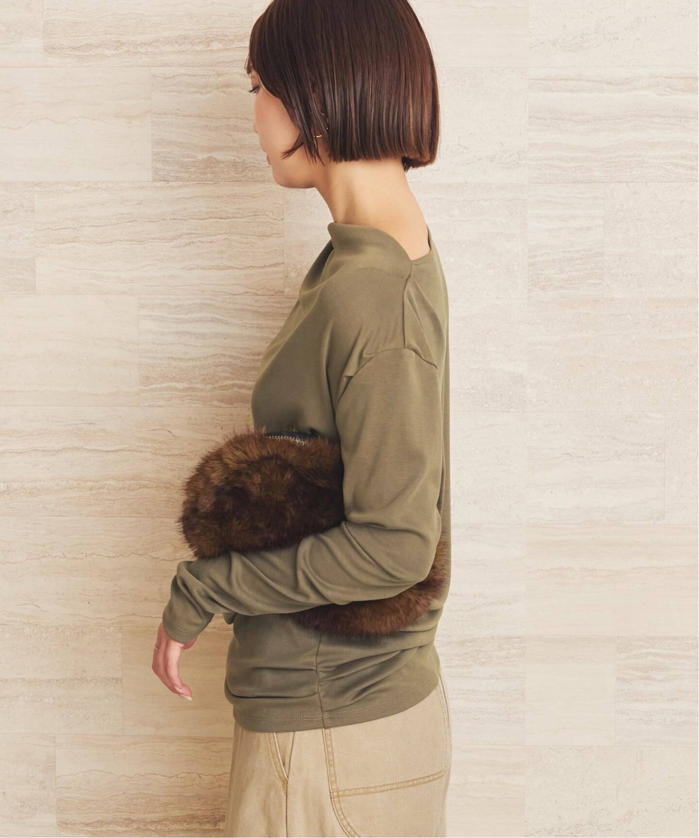 予約》Tuck Drape ロンT（Tシャツ／カットソー）｜Plage（プラージュ