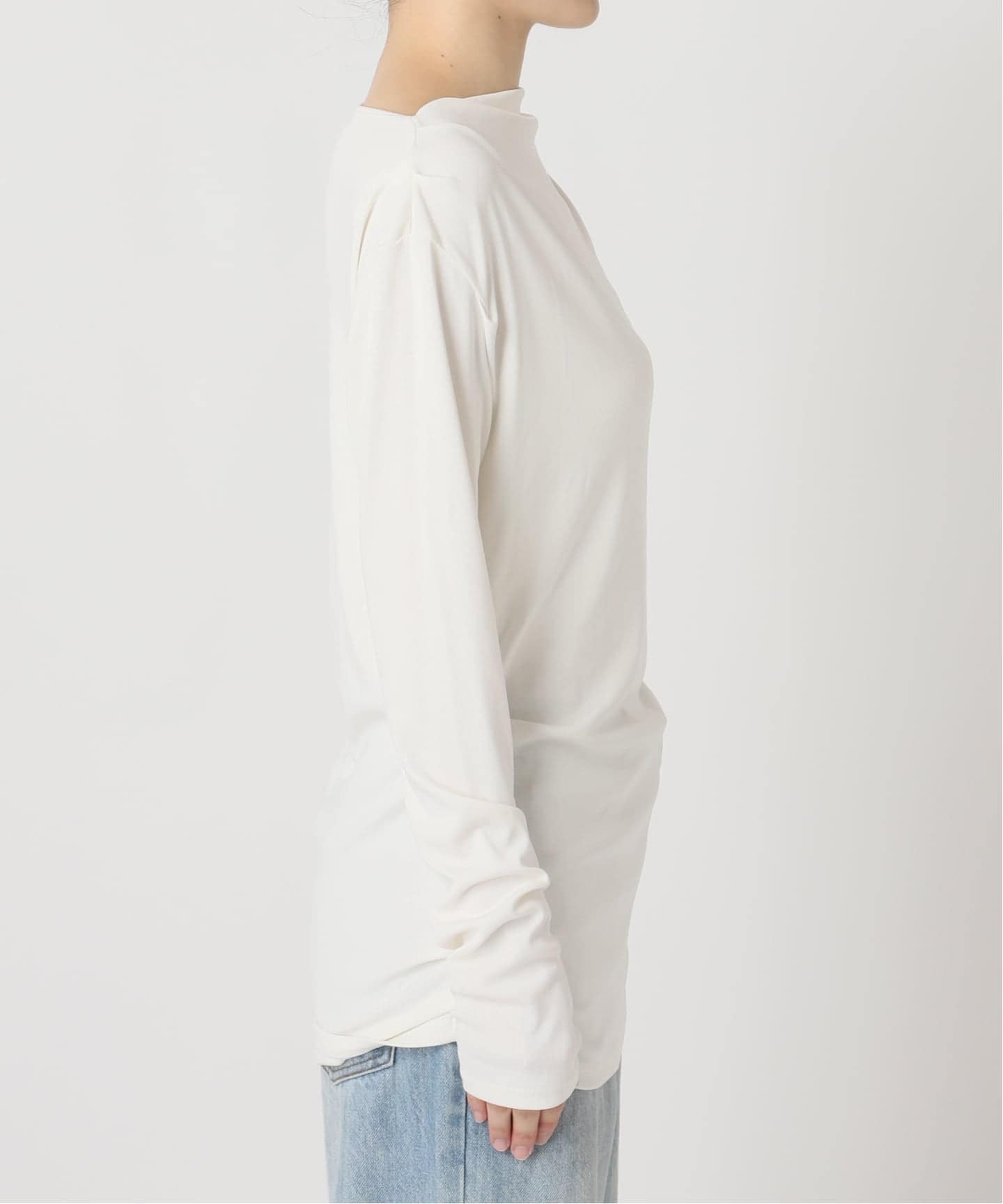 予約》Tuck Drape ロンT（Tシャツ／カットソー）｜Plage（プラージュ