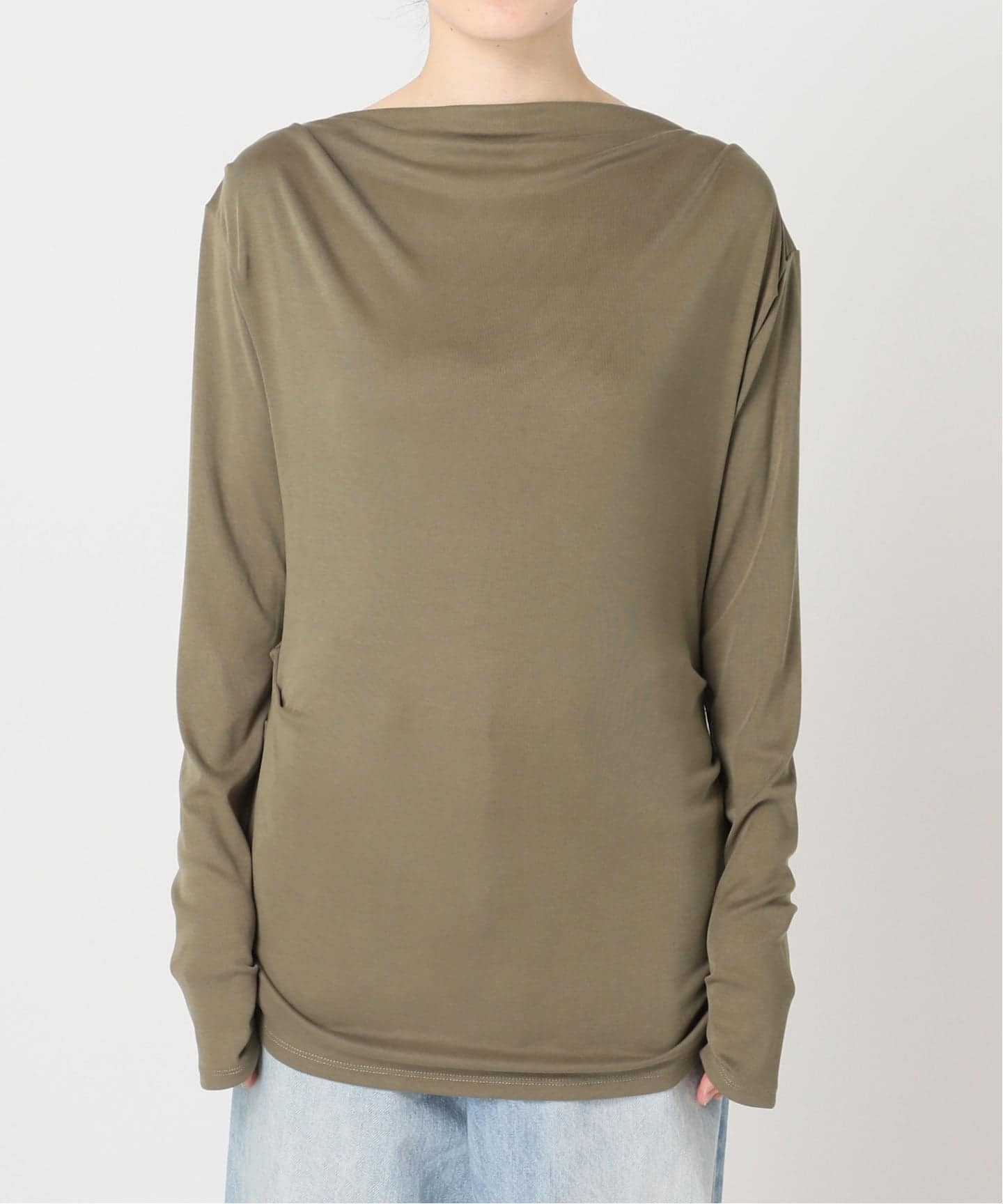 予約》Tuck Drape ロンT（Tシャツ／カットソー）｜Plage（プラージュ
