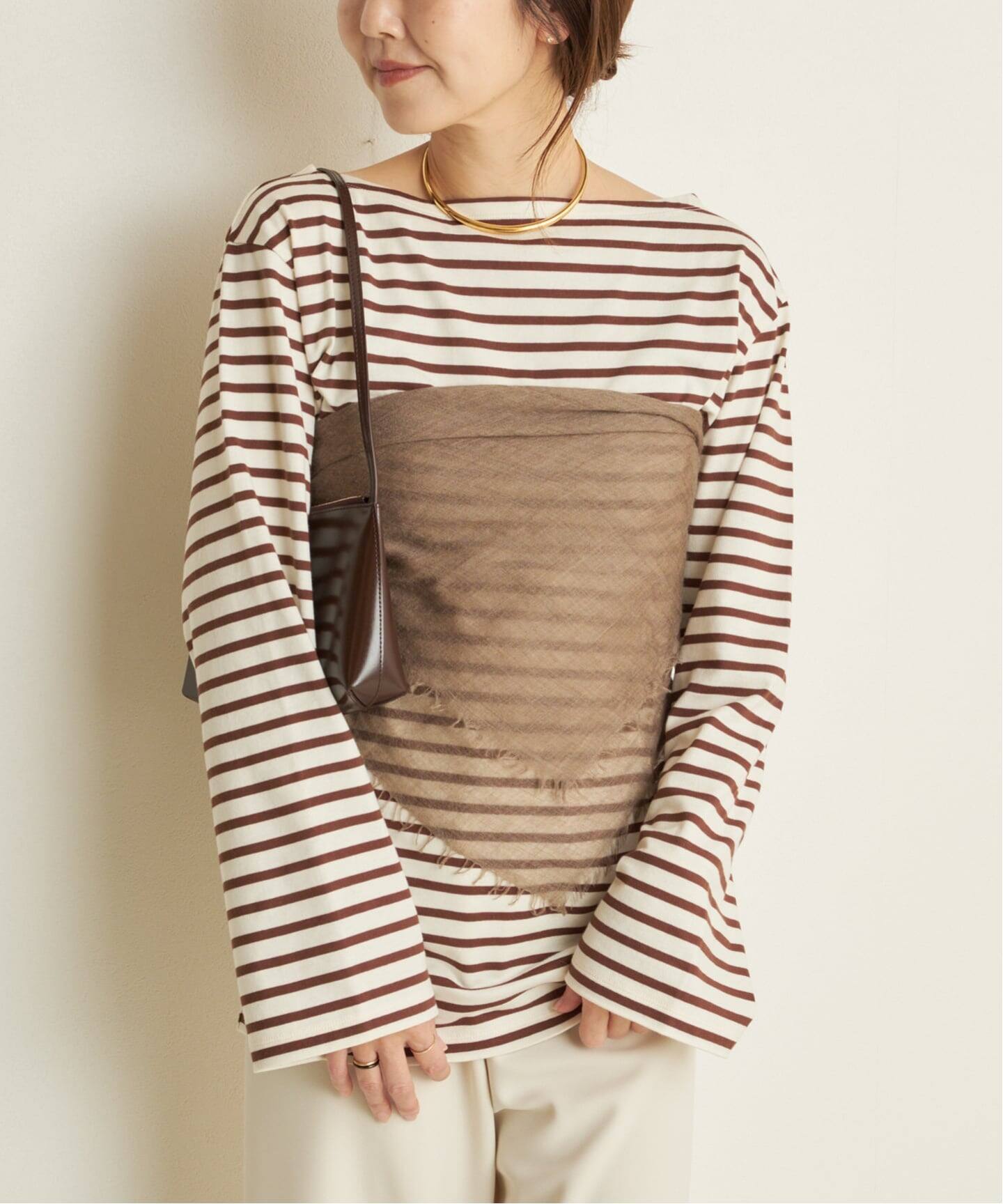 Long Sleeves Blousing Teeシャツ（Tシャツ／カットソー）｜Plage