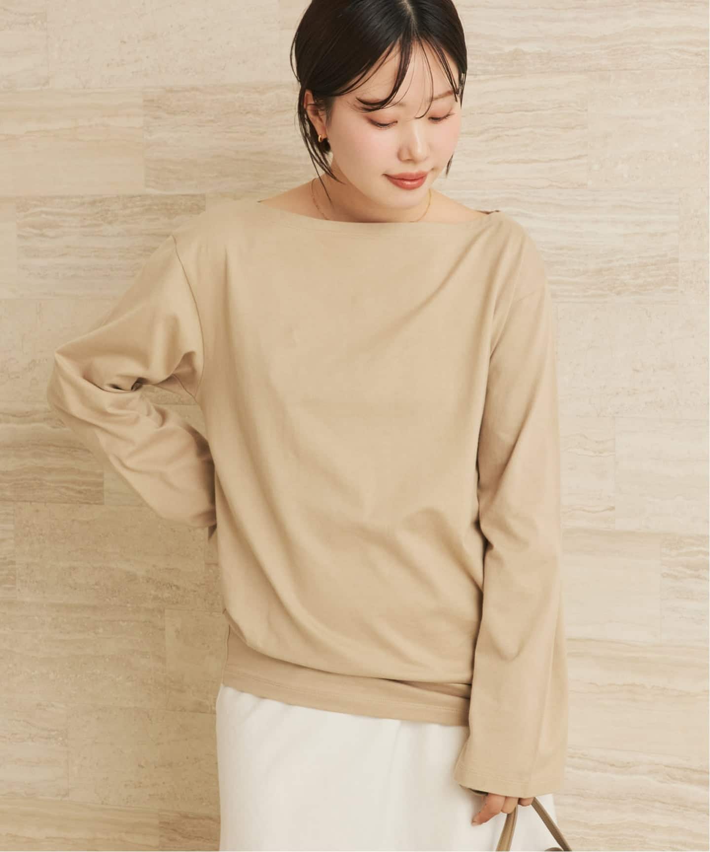 Long Sleeves Blousing Teeシャツ（Tシャツ／カットソー）｜Plage