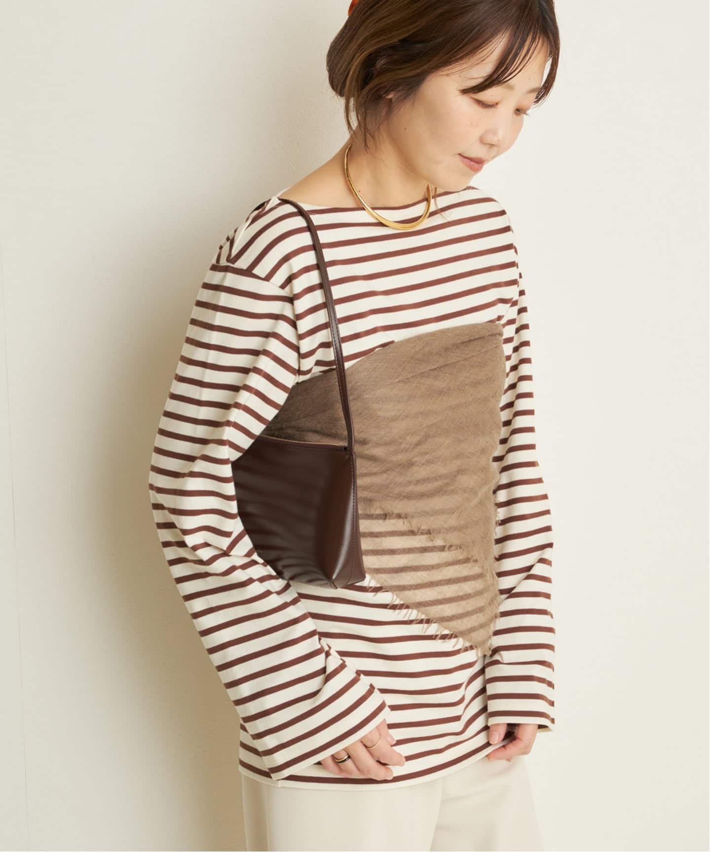 Long Sleeves Blousing Teeシャツ（Tシャツ／カットソー）｜Plage