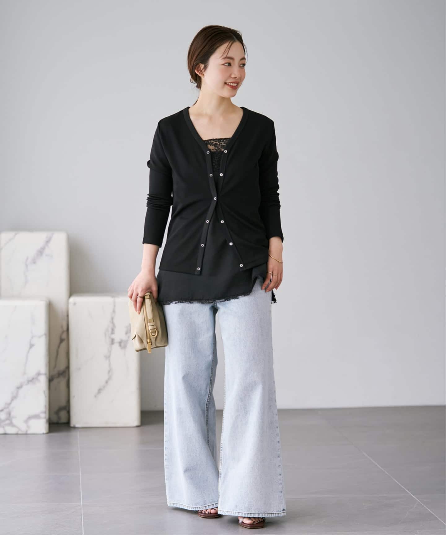 専用✨美品✨Plage 　プラージュ　petit　カーディガン リブ　ピンク 25SS✨ほぼ未使用✨Plage petit カーディガン リブ 薄手 ピンク - メルカリ