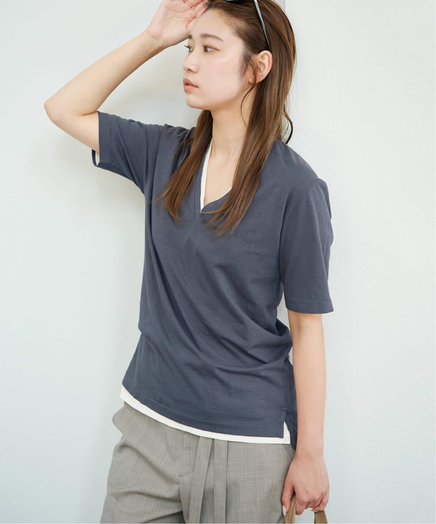 Slim V-Neck Tee（Tシャツ／カットソー）｜Plage（プラージュ）の通販