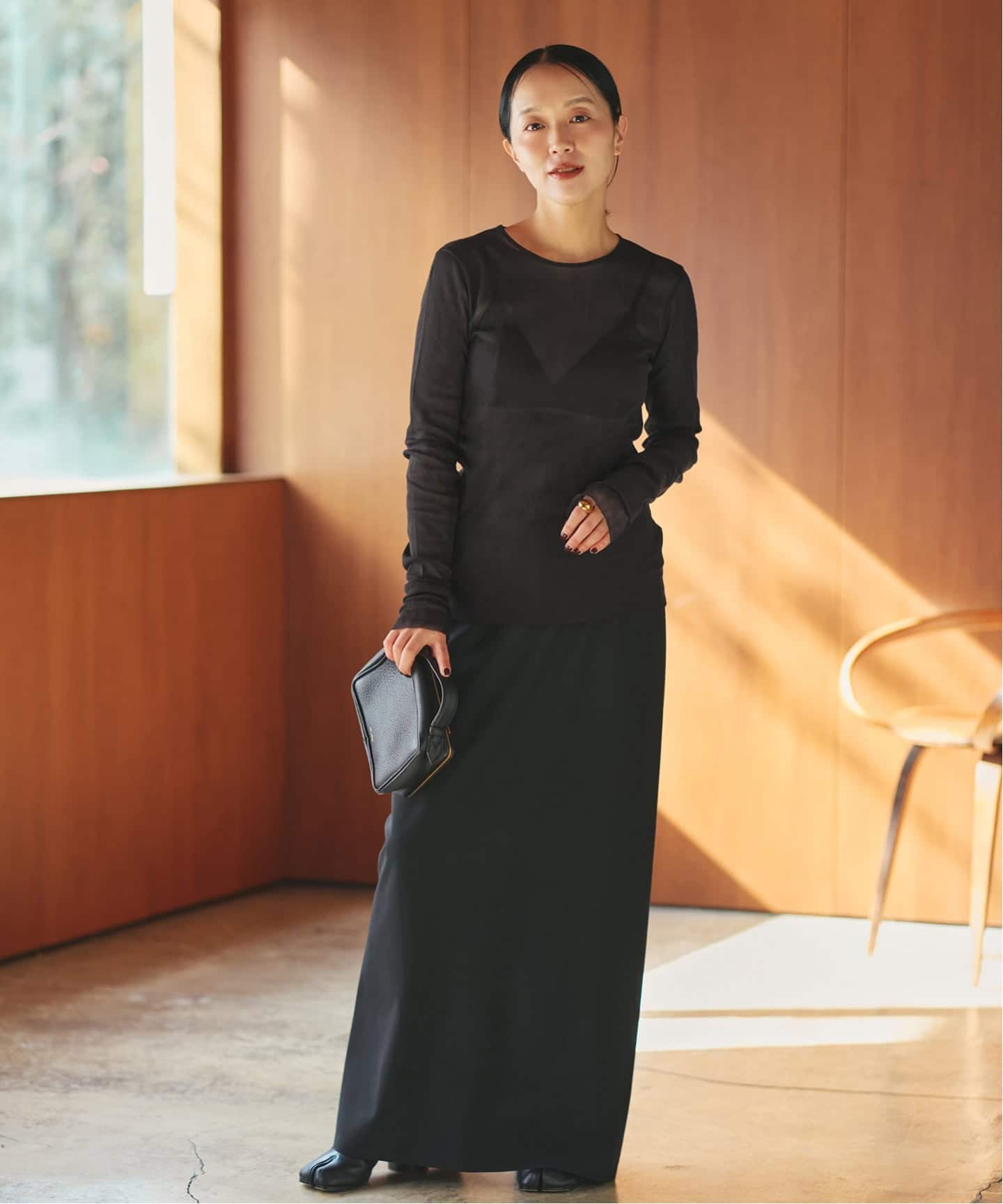 追加予約》Mesh Sheer ロンT 5（Tシャツ／カットソー）｜Plage