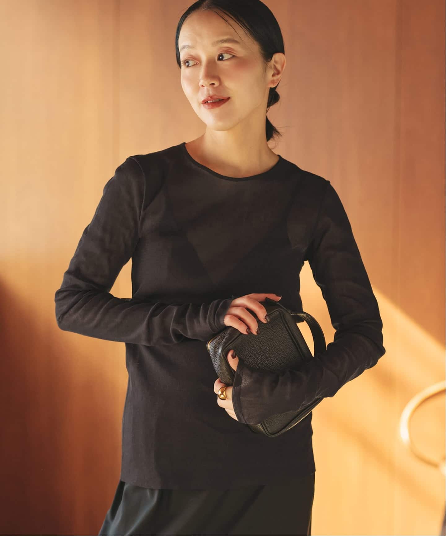 追加予約》Mesh Sheer ロンT 5（Tシャツ／カットソー）｜Plage