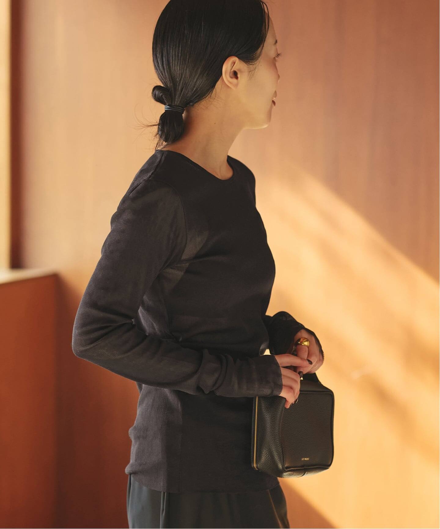 追加予約》Mesh Sheer ロンT 5（Tシャツ／カットソー）｜Plage