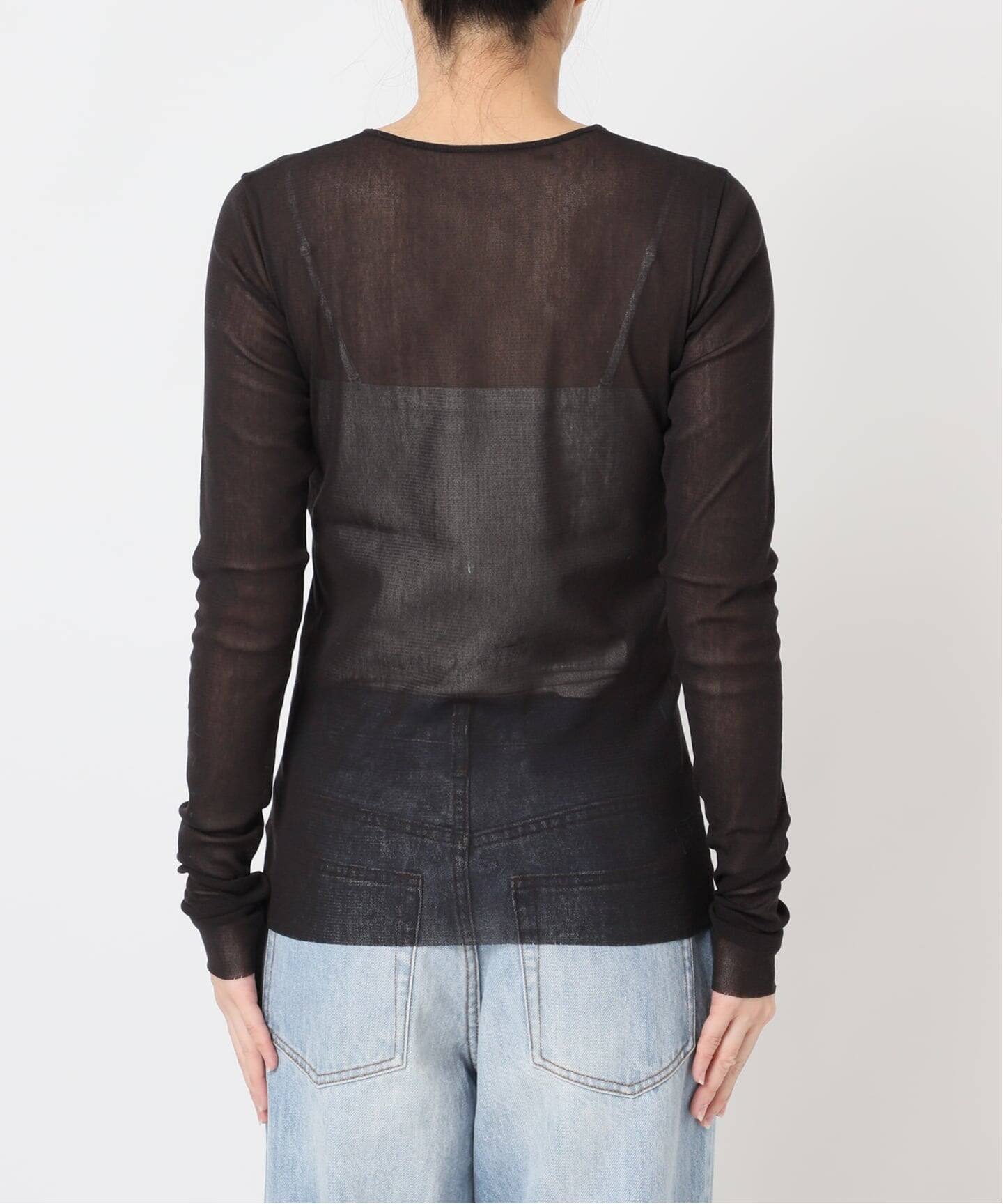 追加予約》Mesh Sheer ロンT 5（Tシャツ／カットソー）｜Plage