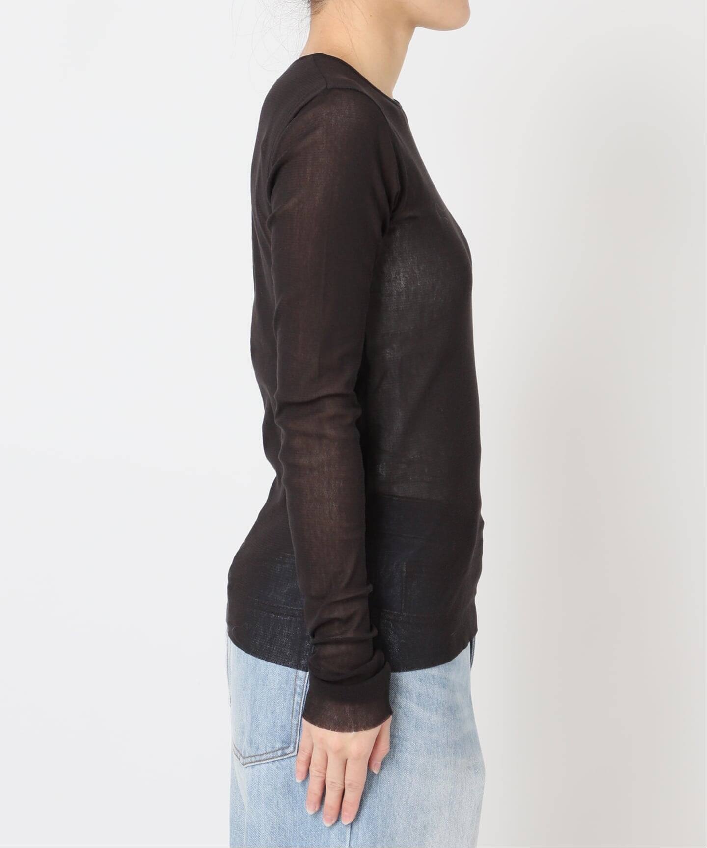 追加予約》Mesh Sheer ロンT 5（Tシャツ／カットソー）｜Plage