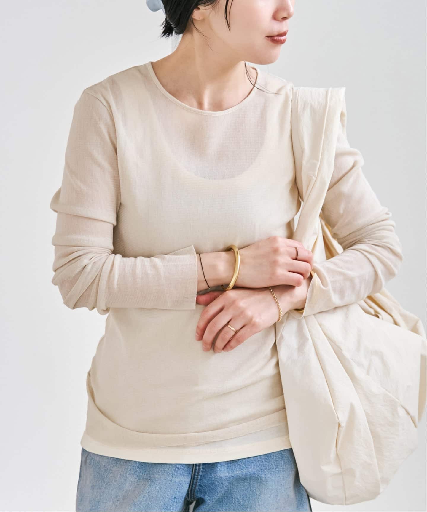 新品 22AW Plage メッシュサーマルロンT 今季新作 Plage - Plage メッシュサーマルロンT ホワイトの通販 by チーズ's