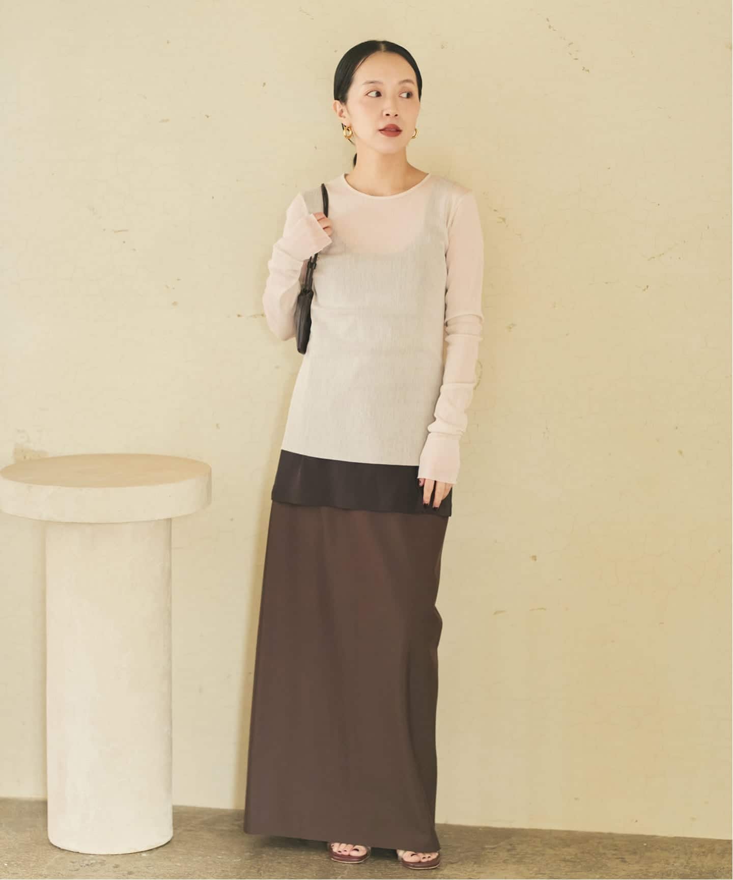 追加》Mesh Sheer ロンT 6（Tシャツ／カットソー）｜Plage（プラージュ