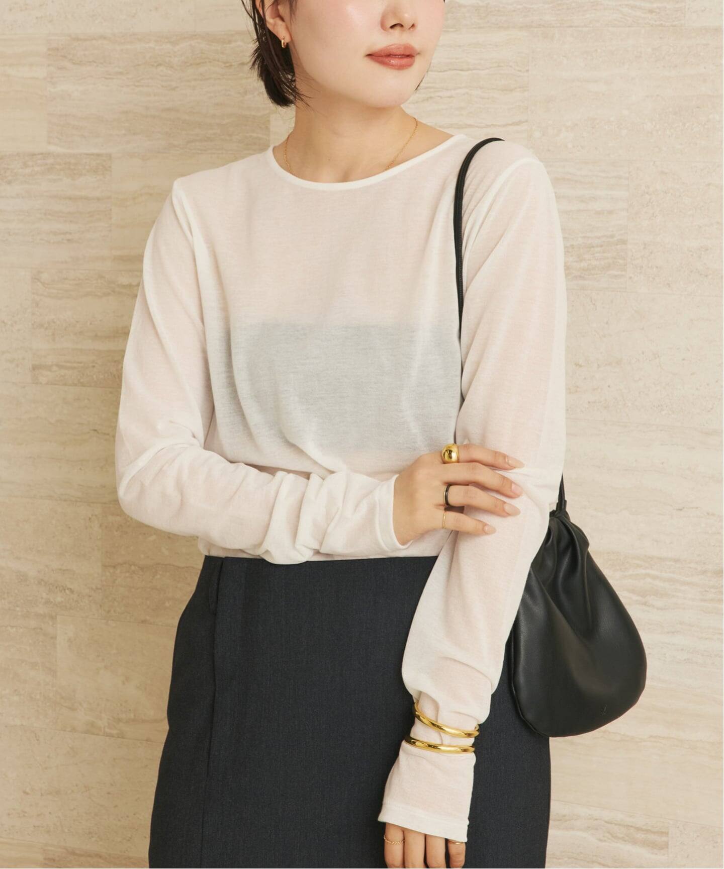 追加》CO NY Sheer ロンT（Tシャツ／カットソー）｜Plage（プラージュ
