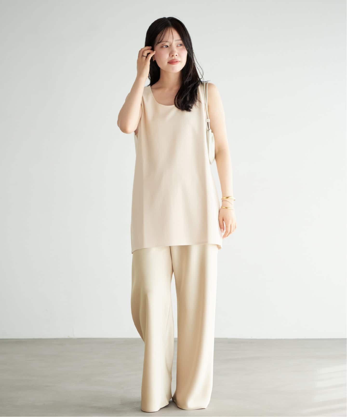 Plage　Minimal ロングガウン CEDNIE】ダブルフェイスバイカラーロングガウン(M(9号～11号)/2 オフ