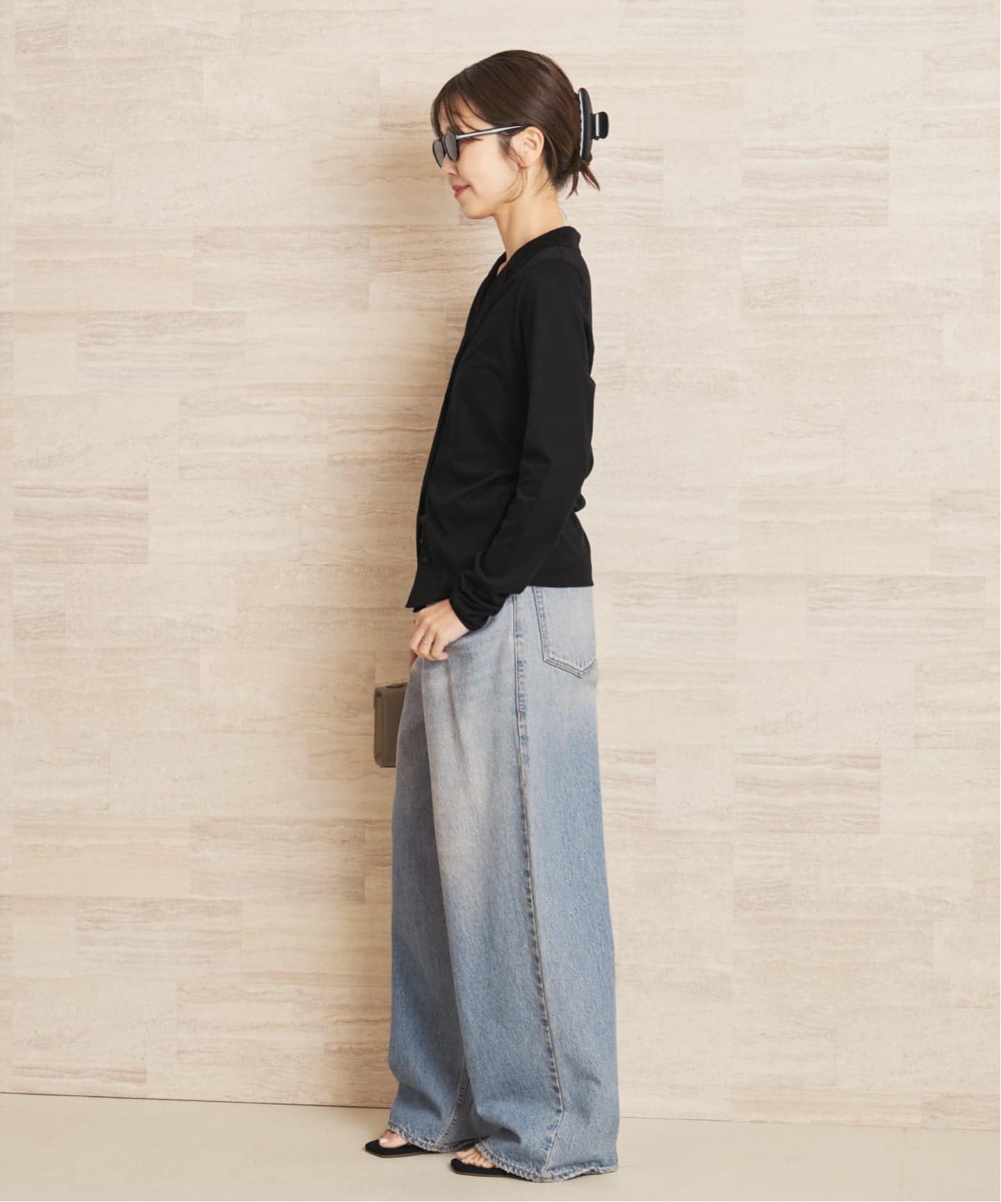 予約》Open collar ロンT（Tシャツ／カットソー）｜Plage（プラージュ