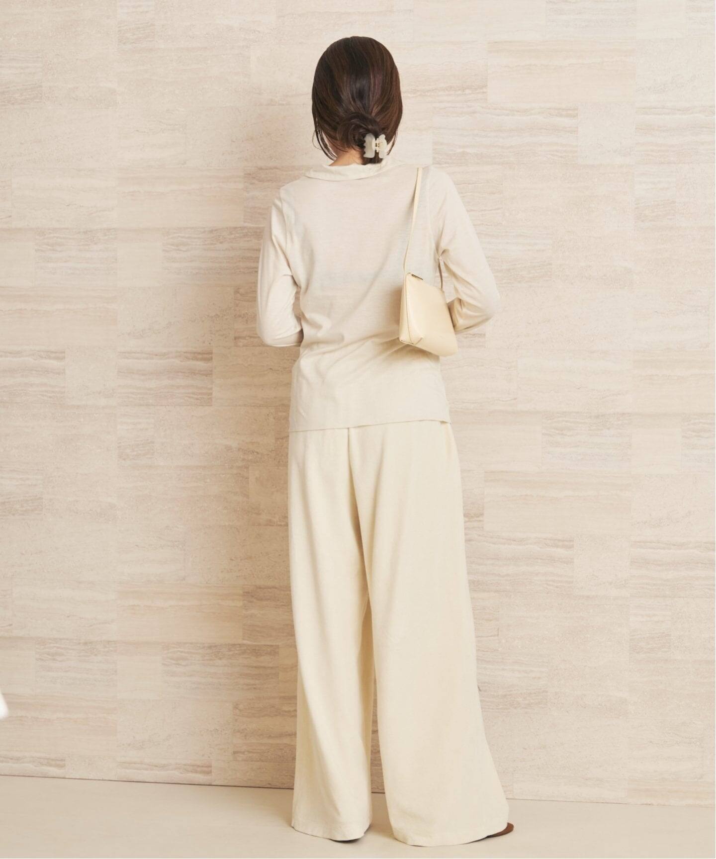 【Plage】　トップス　ロンT Open collar ロンT（Tシャツ／カットソー）｜Plage（プラージュ）の