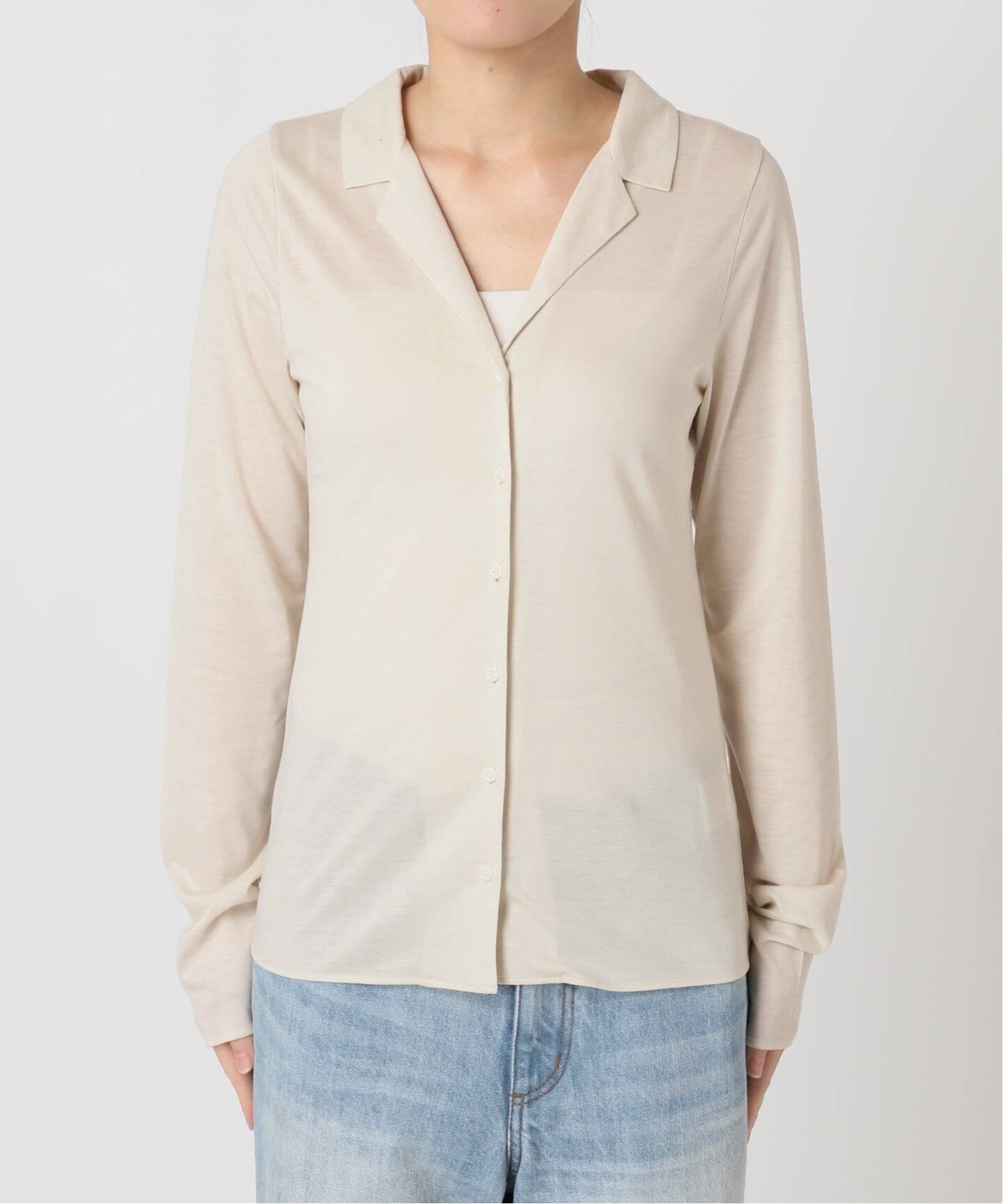 予約》Open collar ロンT（Tシャツ／カットソー）｜Plage（プラージュ