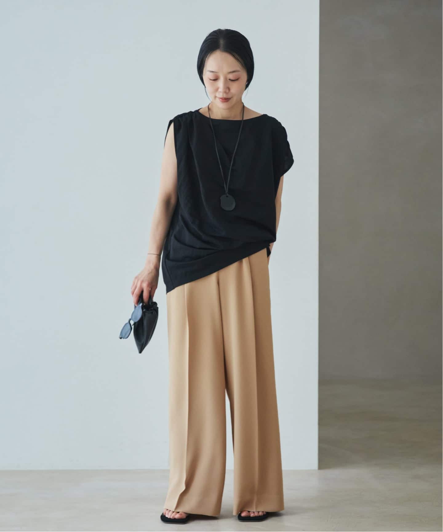 Sleeveless gather TEE（Tシャツ／カットソー）｜Plage（プラージュ