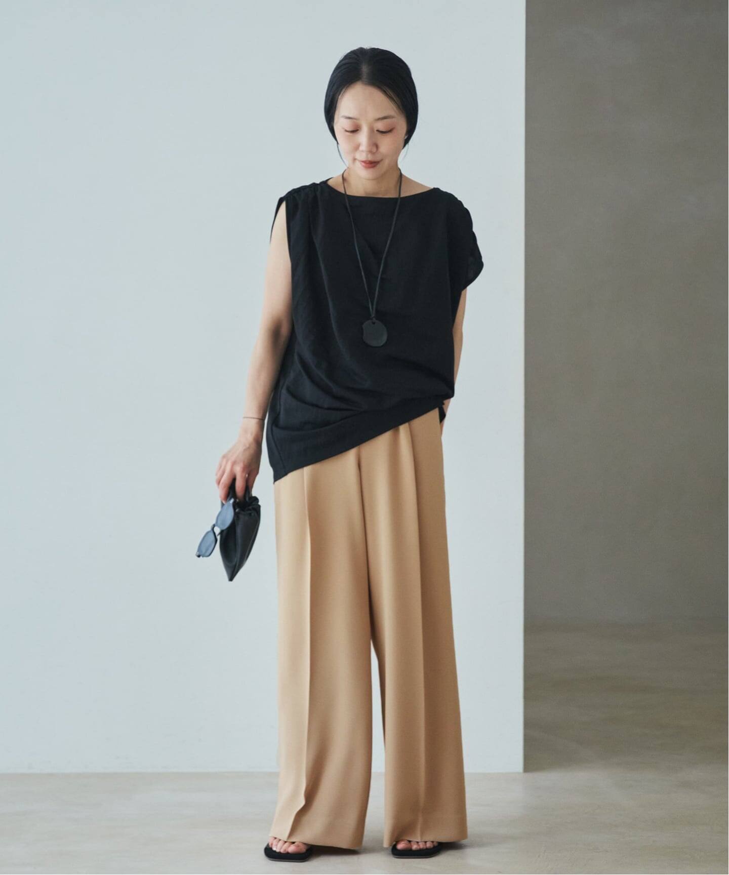 Sleeveless gather TEE（Tシャツ／カットソー）｜Plage（プラージュ 