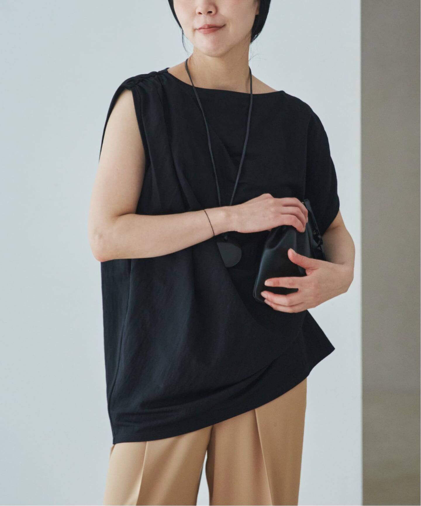 Sleeveless gather TEE（Tシャツ／カットソー）｜Plage（プラージュ 