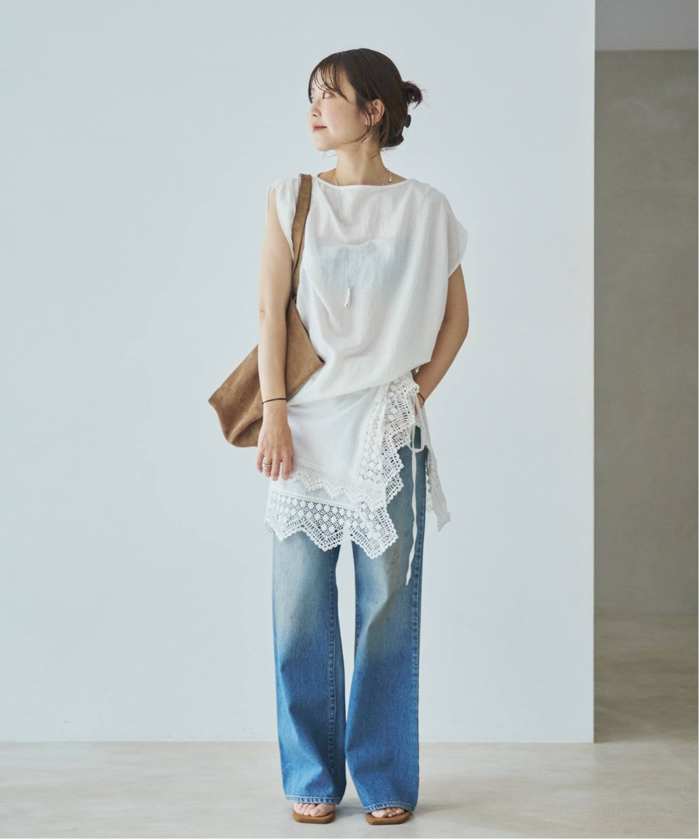 Sleeveless gather TEE（Tシャツ／カットソー）｜Plage（プラージュ