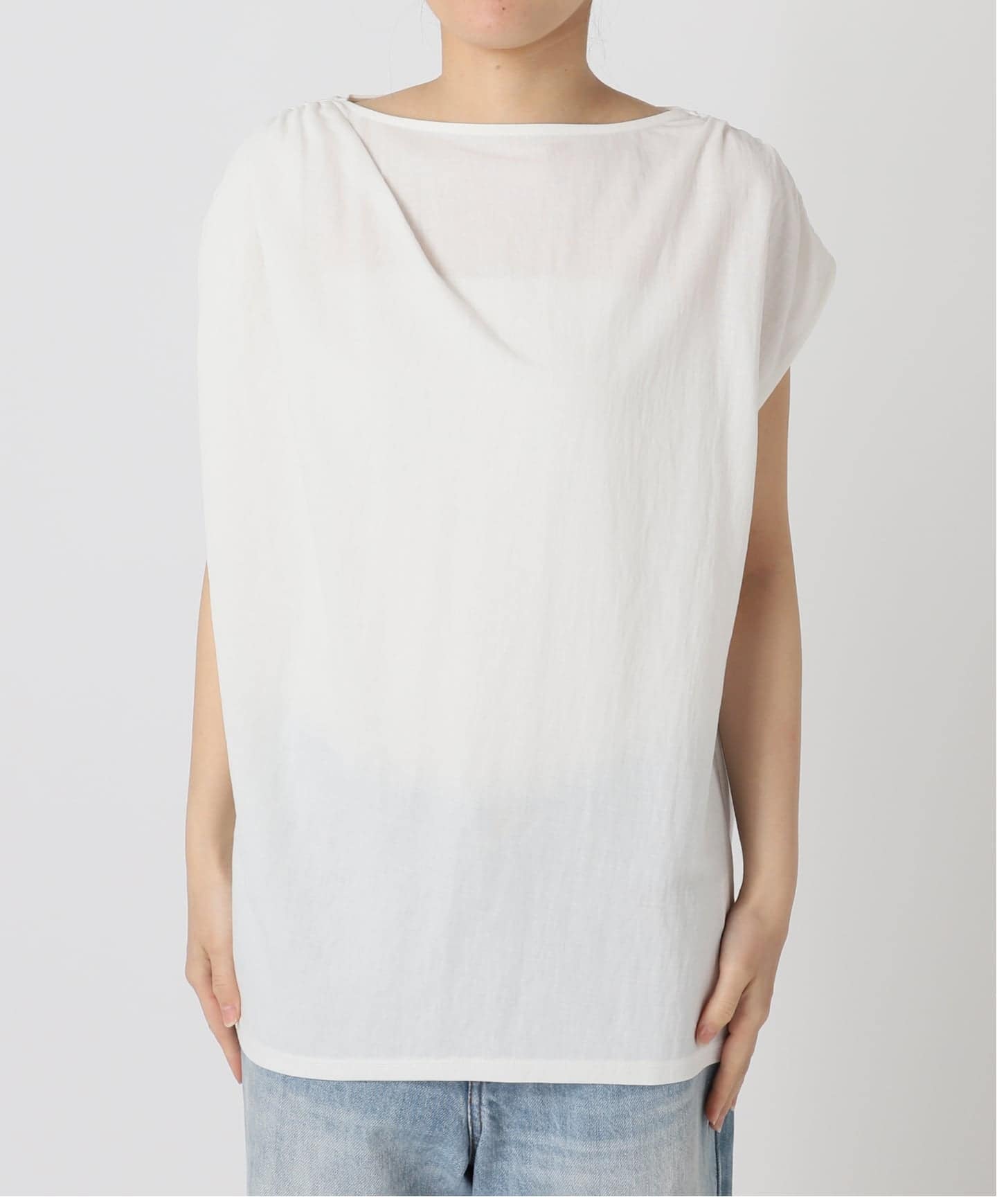 Sleeveless gather TEE（Tシャツ／カットソー）｜Plage（プラージュ