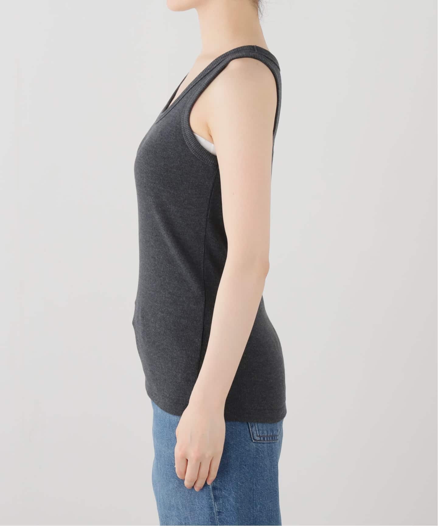 新品タグ付Plage Cotton Linen Sheer タンクトップ　グレー 新品タグ付Plage Cotton Linen Sheer タンクトップ グレー - メルカリ