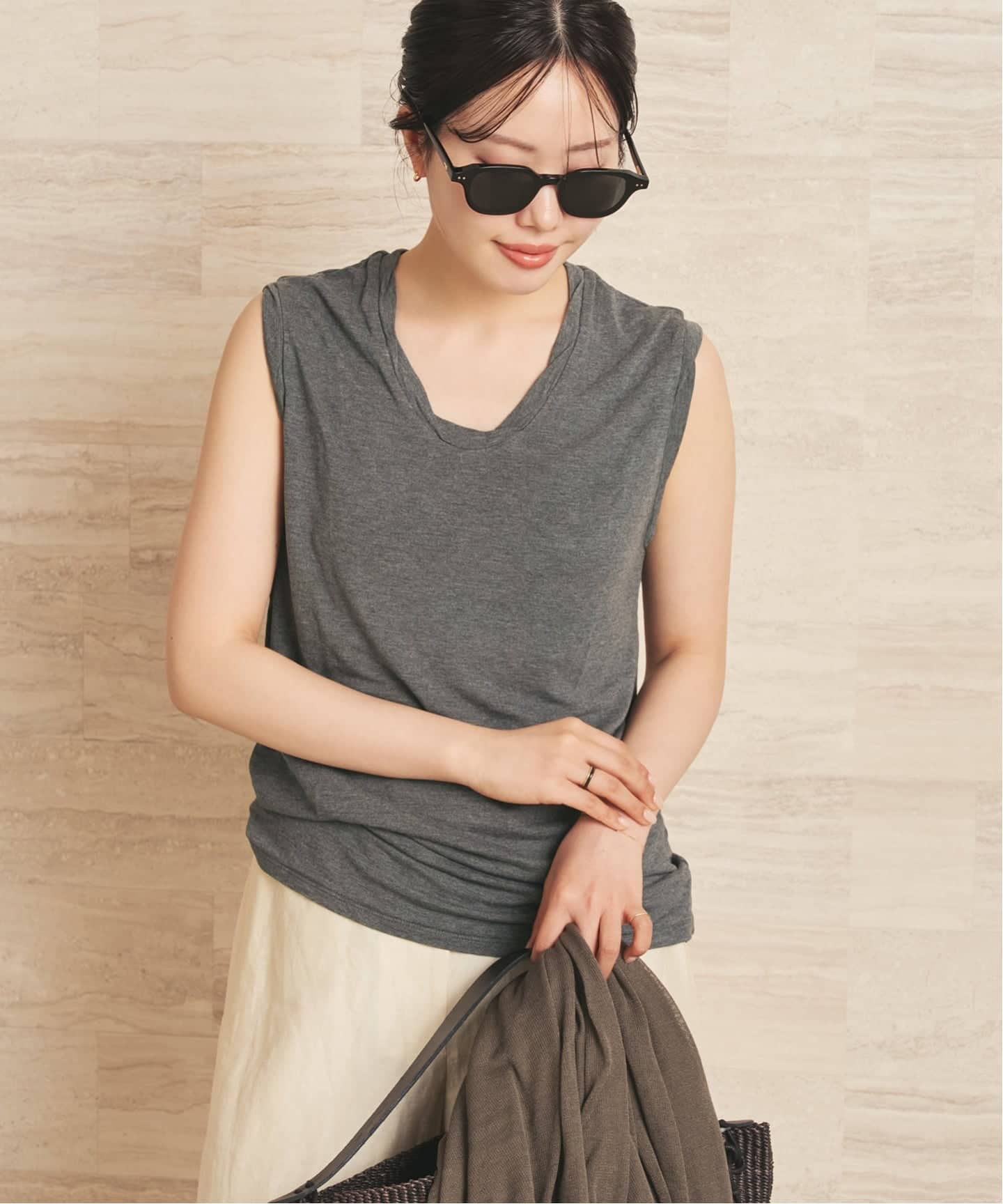 Loose sleeveless Tシャツ（Tシャツ／カットソー）｜Plage（プラージュ