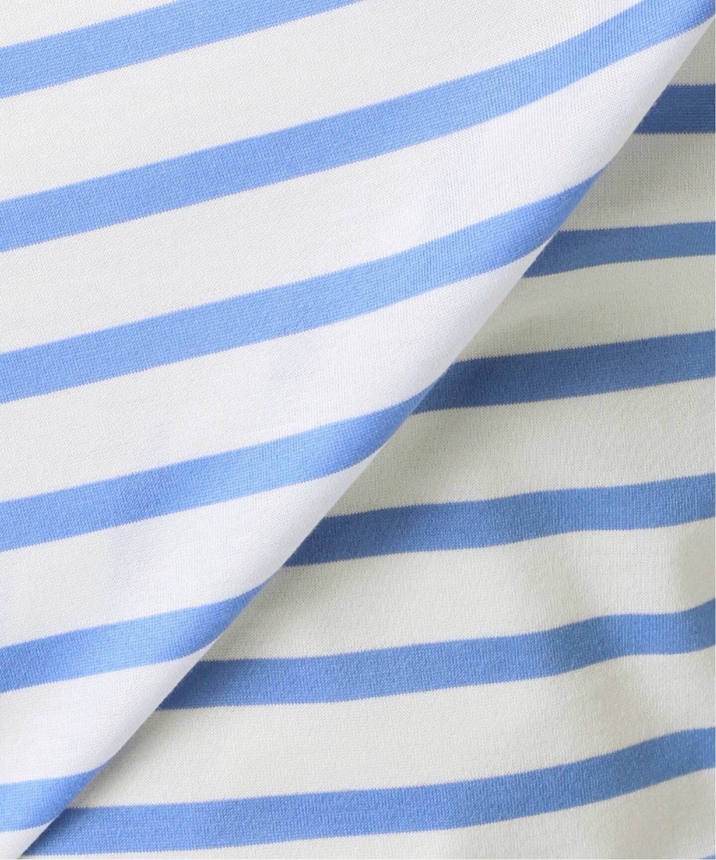 【新品タグ付】Plage【R’IAM】FEMININE ボーダー T ブルーA R'IAM FEMININE Tシャツ（Tシャツ／カットソー）｜Plage（プラージュ