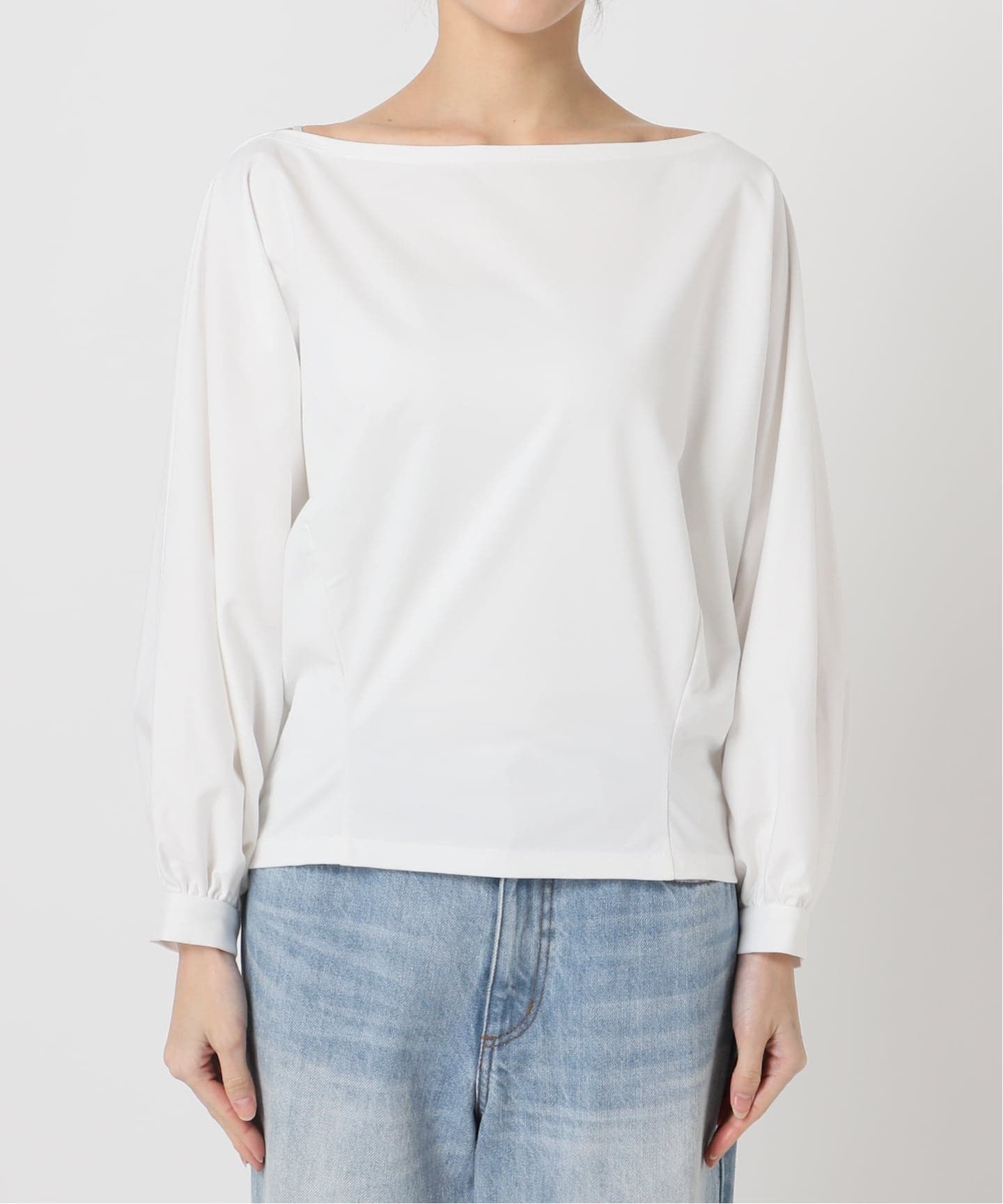 プラージュ　ホワイト　プルオーバー dolman jersey プルオーバー（Tシャツ／カットソー）｜Plage