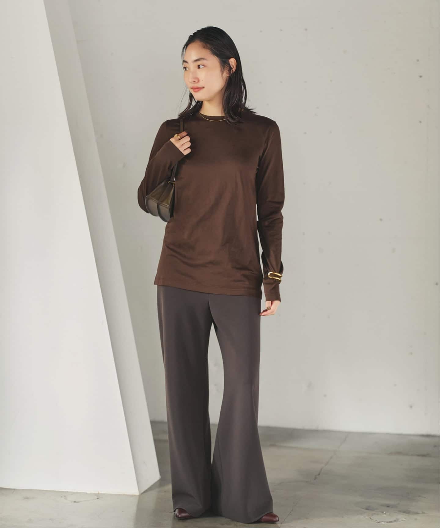 loose fit nuance long Tシャツ（Tシャツ／カットソー）｜Plage