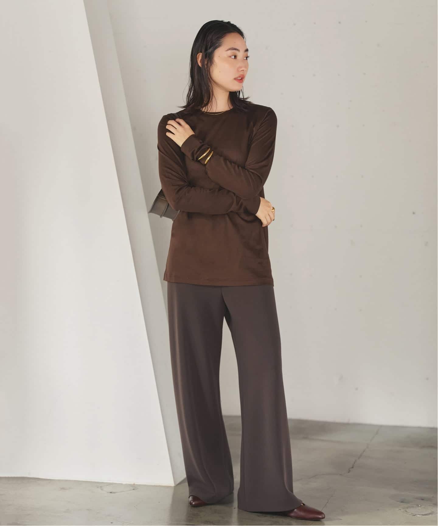 loose fit nuance long Tシャツ（Tシャツ／カットソー）｜Plage