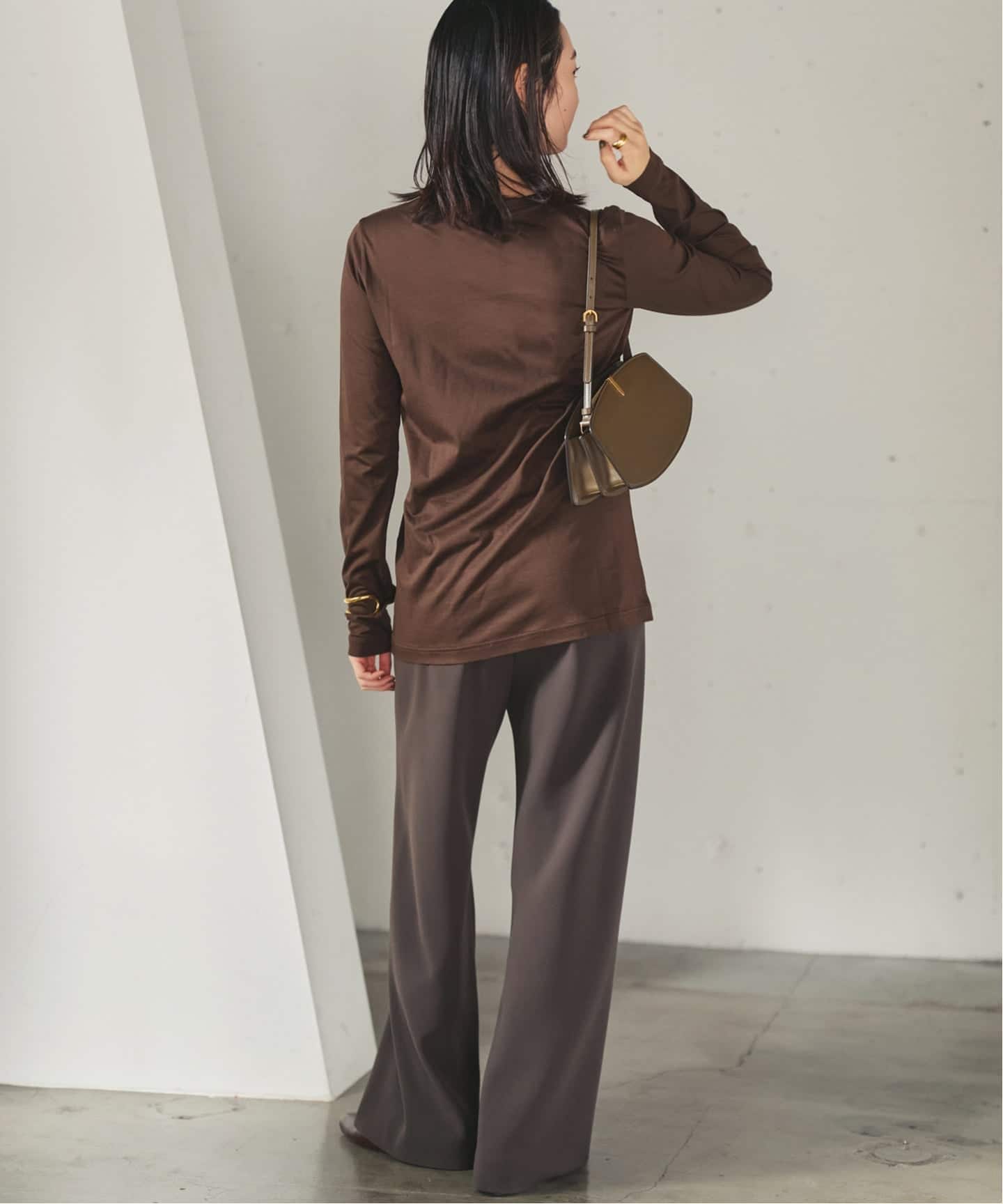 loose fit nuance long Tシャツ（Tシャツ／カットソー）｜Plage