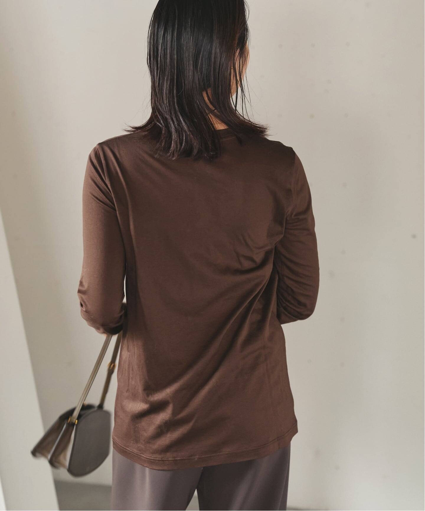 loose fit nuance long Tシャツ（Tシャツ／カットソー）｜Plage