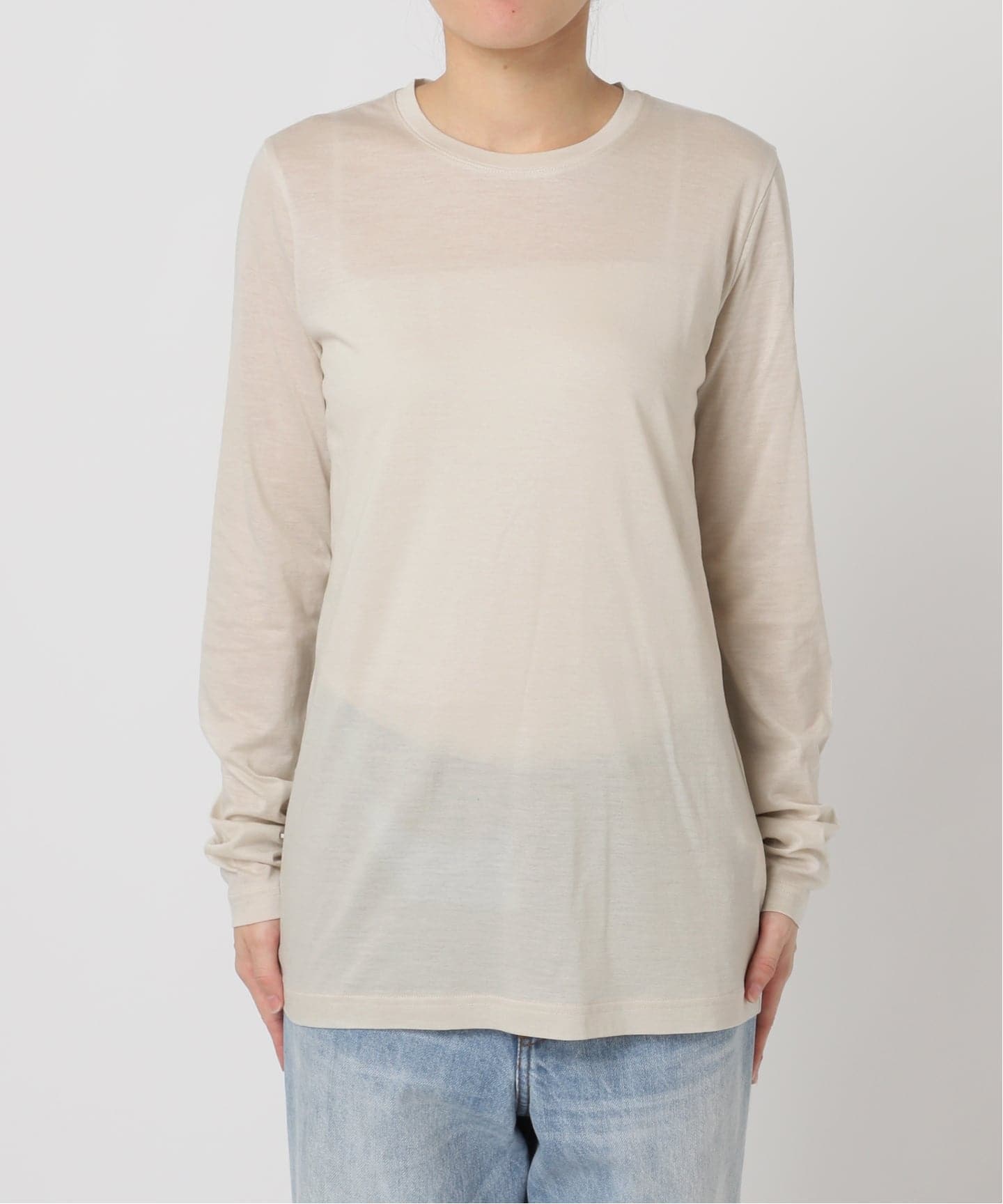 loose fit nuance long Tシャツ（Tシャツ／カットソー）｜Plage