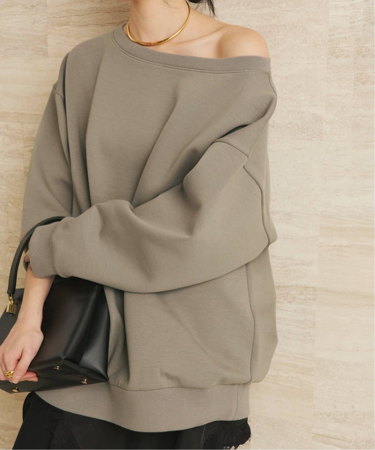 Plage プラージュ　minimalスウェット　ベージュ 美品】 プラージュ 近年モデル minimal スウェット プルオーバー