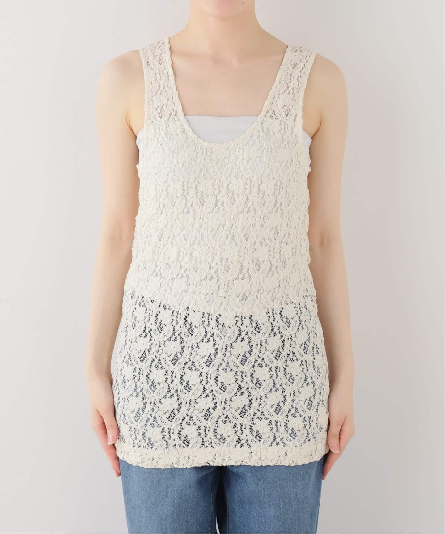 stretch lace タンクトップ（タンクトップ）｜Plage（プラージュ）の