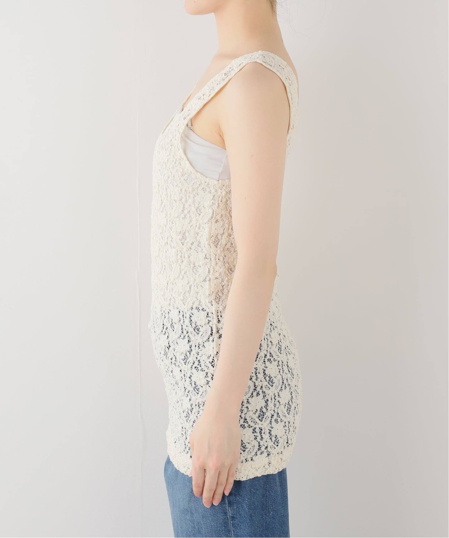 stretch lace タンクトップ（タンクトップ）｜Plage（プラージュ）の
