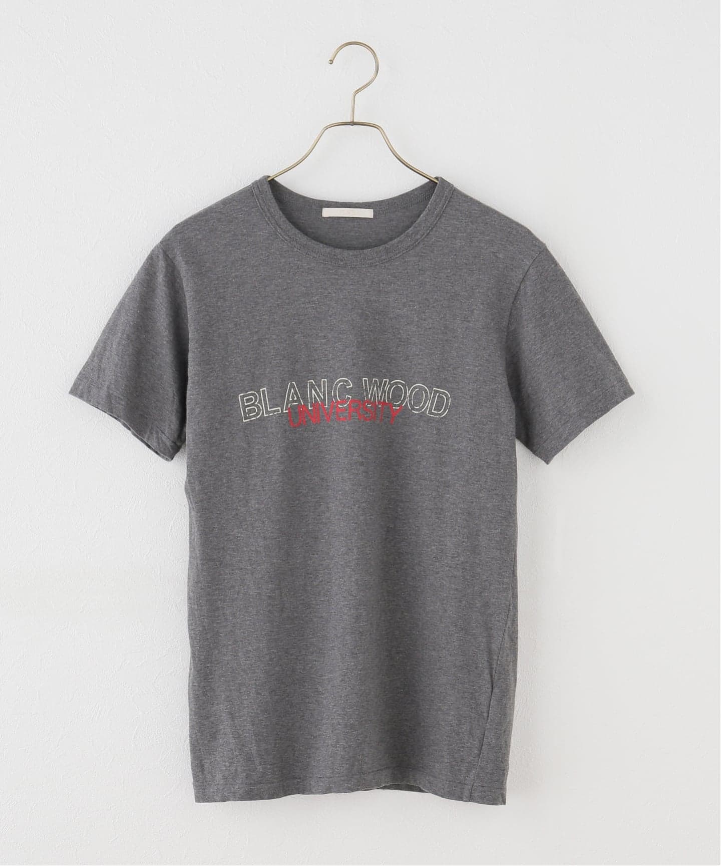Plage - plage プラージュ ネップ ロゴ Tシャツ organic cotton graphic Tシャツ（Tシャツ／カットソー）｜Plage