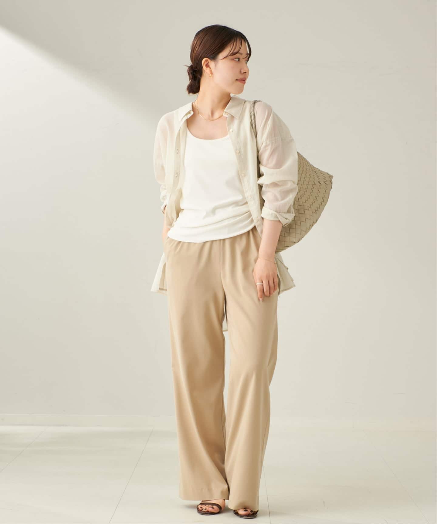 Plage sheer タンク　ベージュ plage（プラージュ）の「SHEER タンク（タンクトップ）」 - WEAR