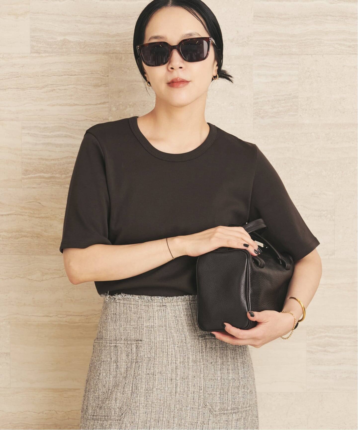 Plage - plage PremiumフライスTシャツ　グレー・ホワイト 追加》premium フライス Tシャツ（Tシャツ／カットソー）｜Plage