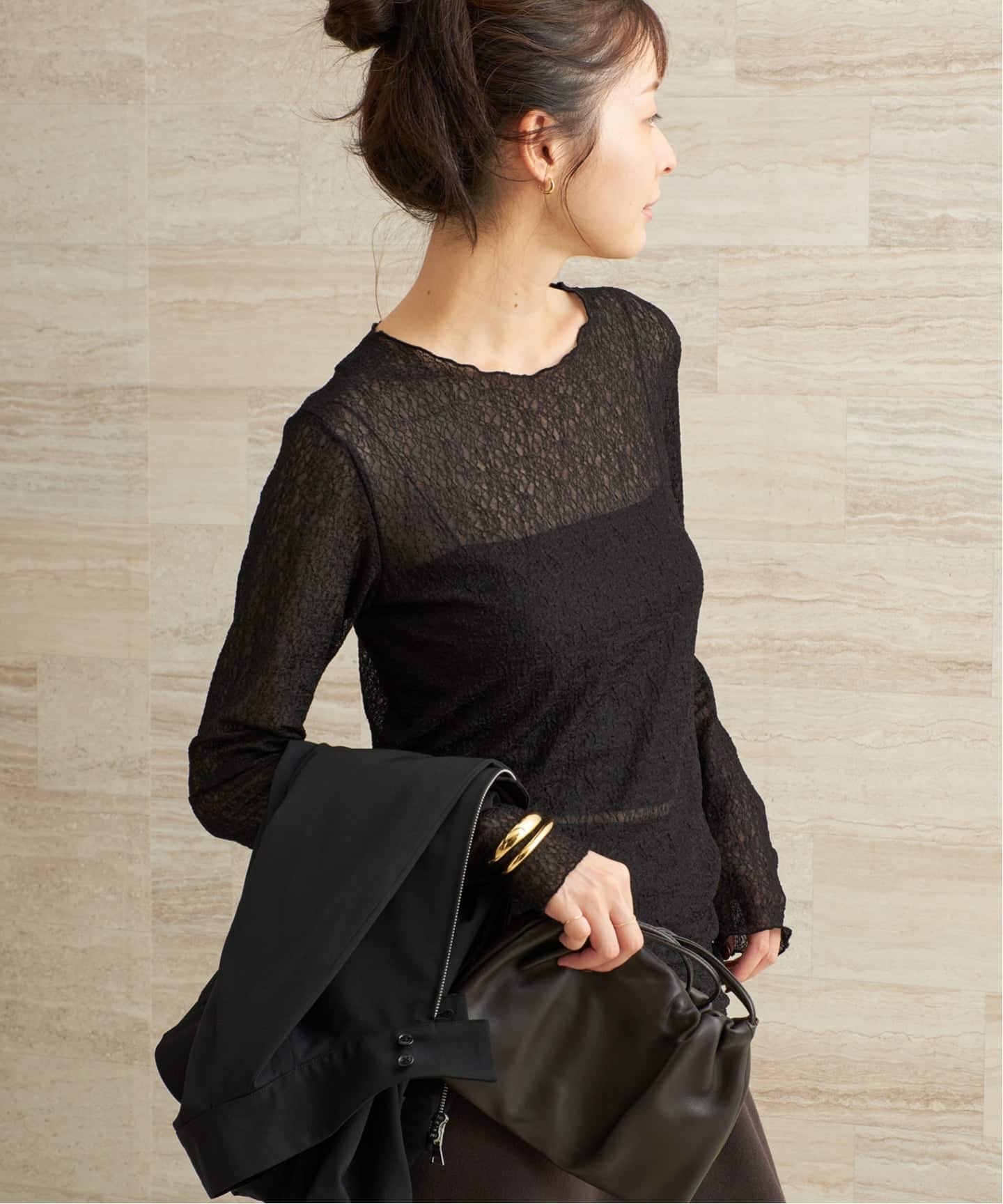 plage プラージュ　lacy tops レーストップス mesh lacy プルオーバー（Tシャツ／カットソー）｜Plage（プラージュ